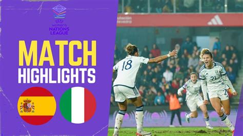 spain vs italy women's soccer highlights